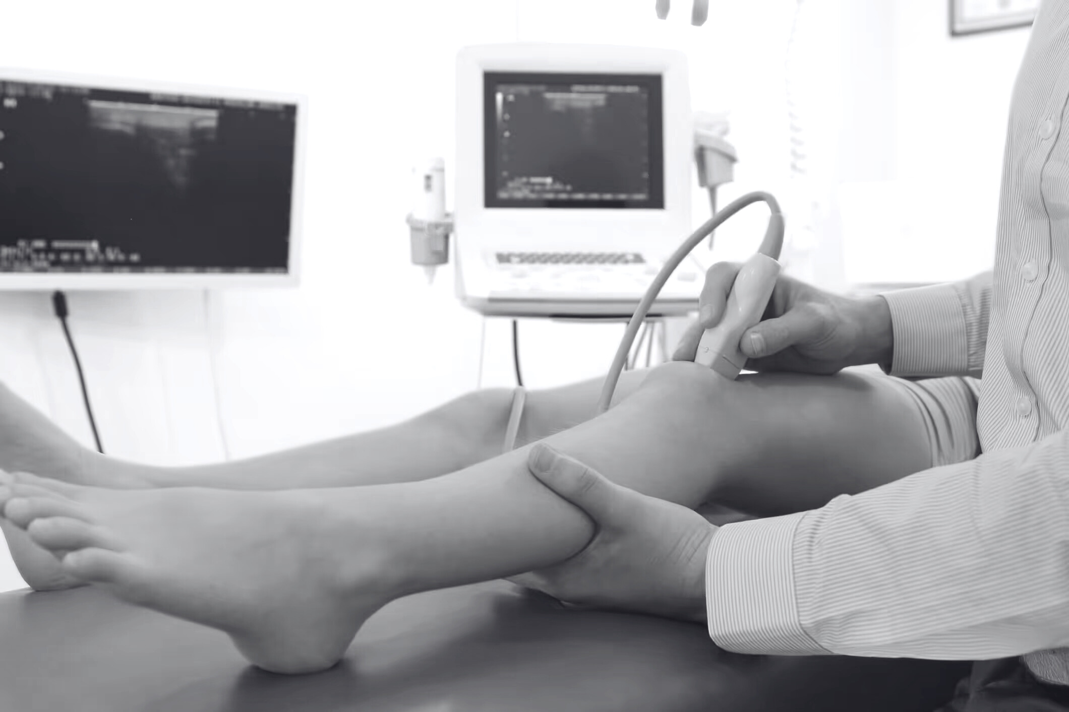 General ultrasound scan in progress